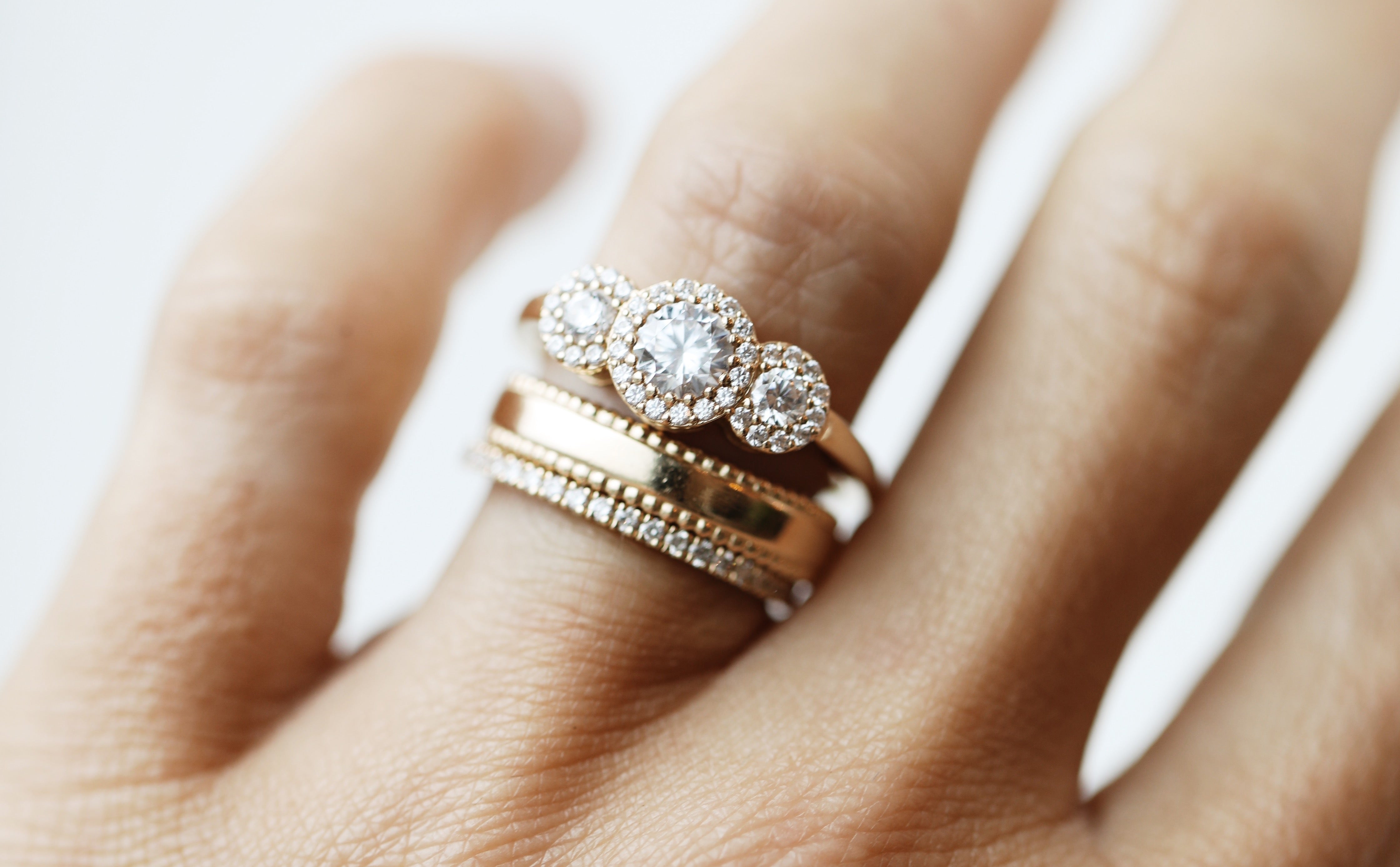 What to Consider When Picking Your Bridal Stack: Anatomy of an Engagement Ring and How to Pick the Perfect Wedding Band