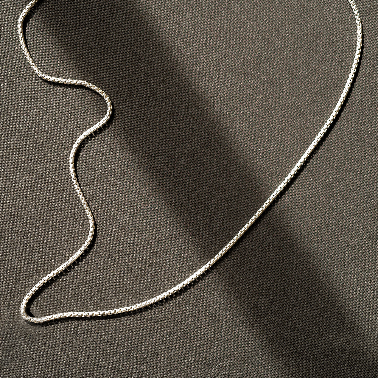 Silver 1.8mm Box Chain Necklace | Mens | Consider the Wldflwrs – CTWF