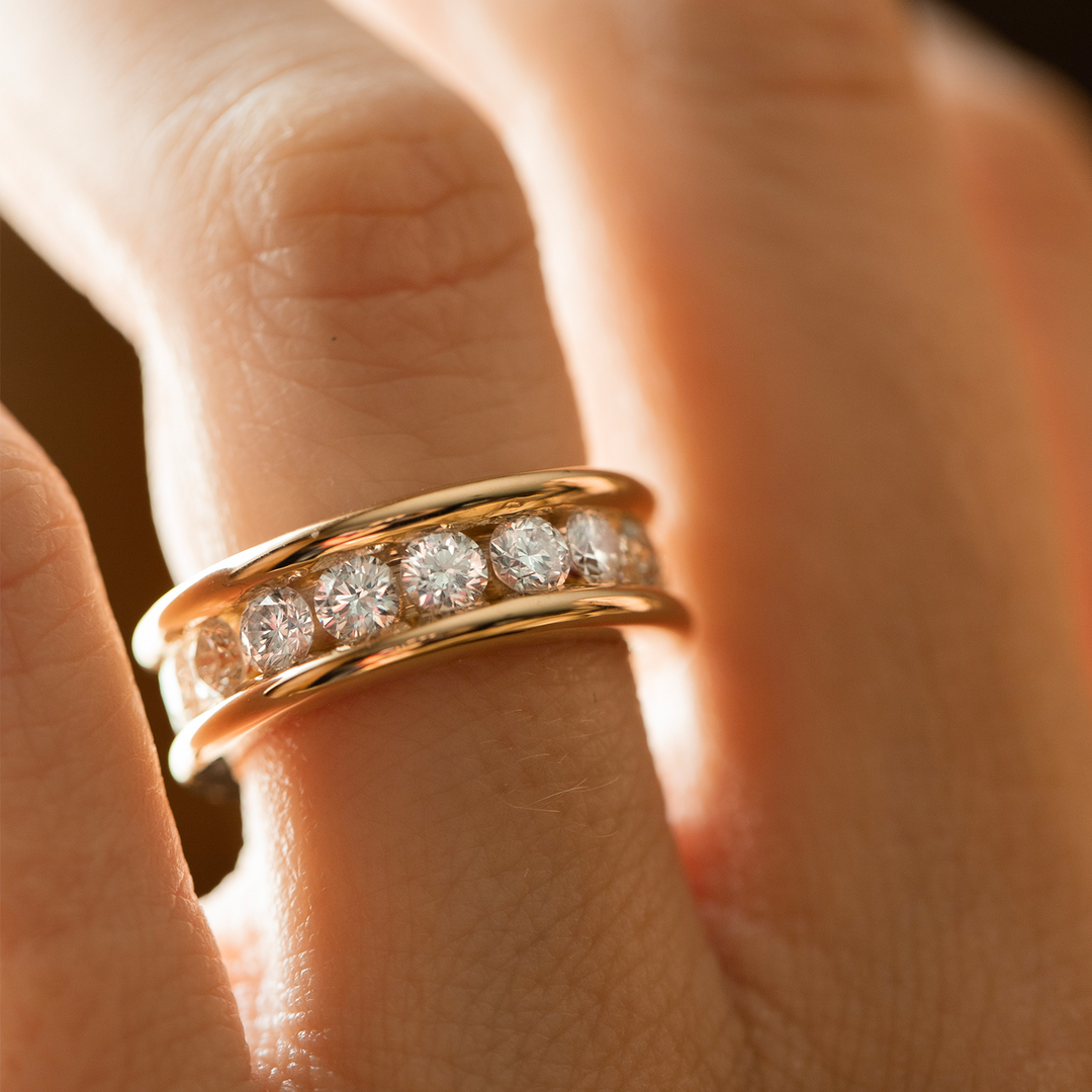 Bubble Channel Diamond Ring - Consider the Wldflwrs