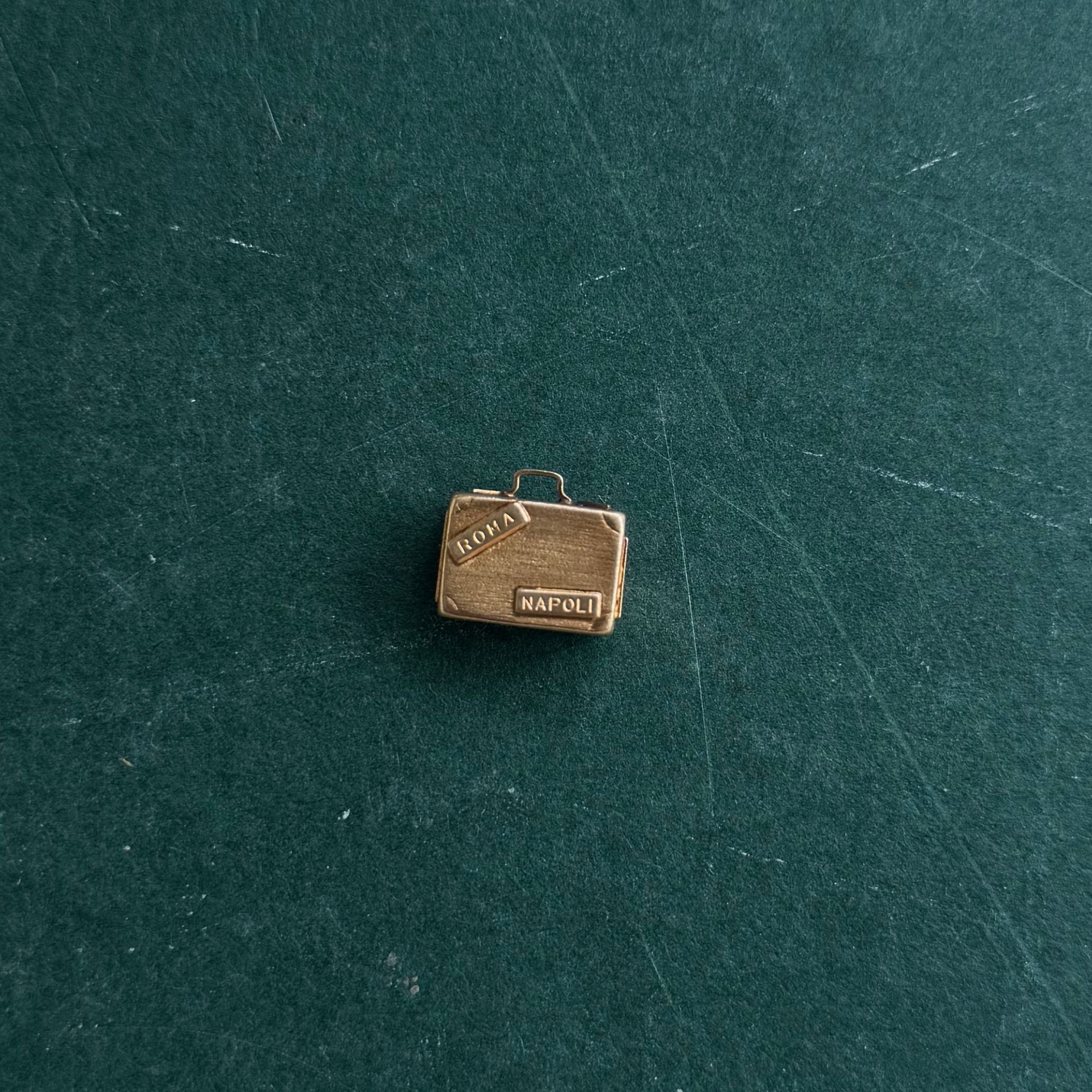 Vintage "Italian Holiday" Suitcase Charm - Consider the Wldflwrs