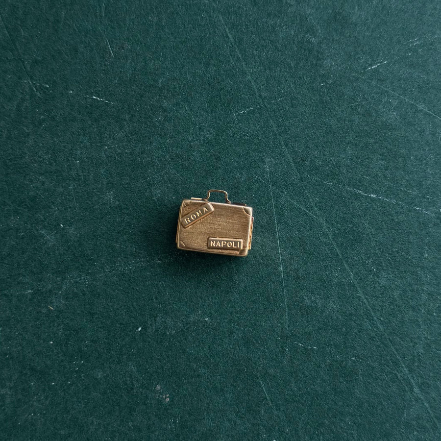 Vintage "Italian Holiday" Suitcase Charm - Consider the Wldflwrs