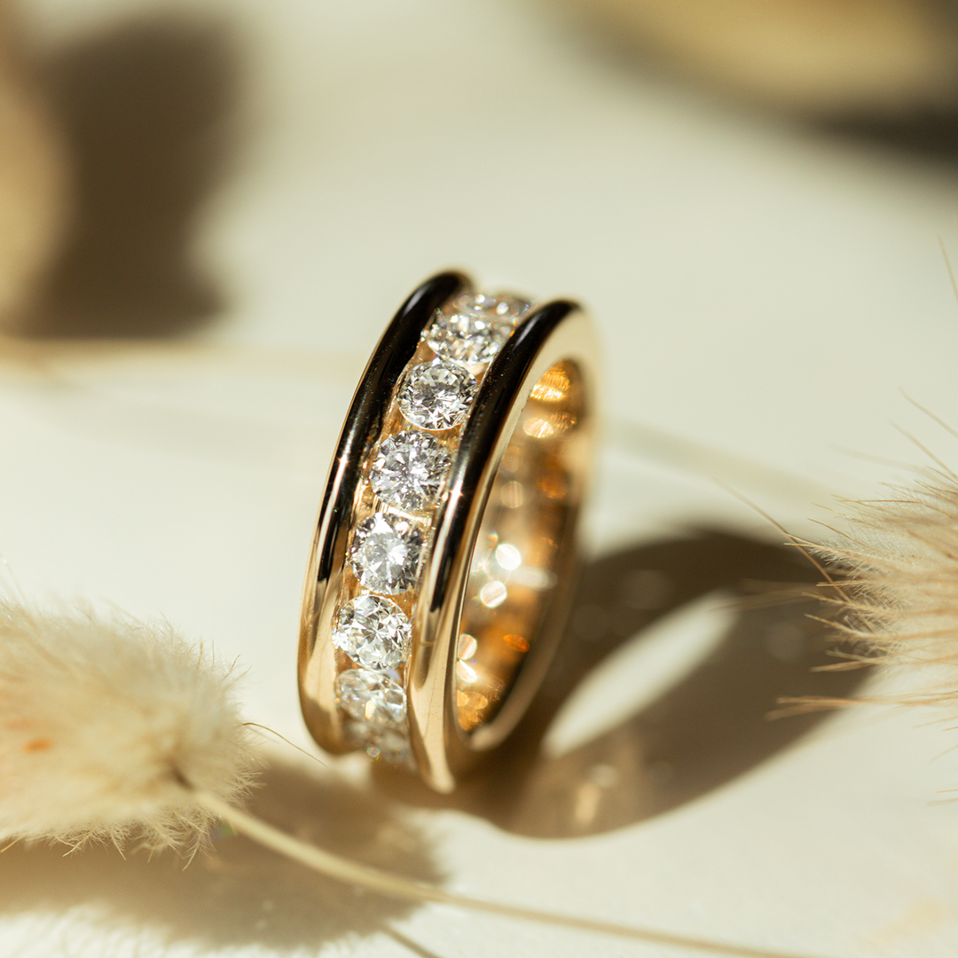 Bubble Channel Diamond Ring - Consider the Wldflwrs