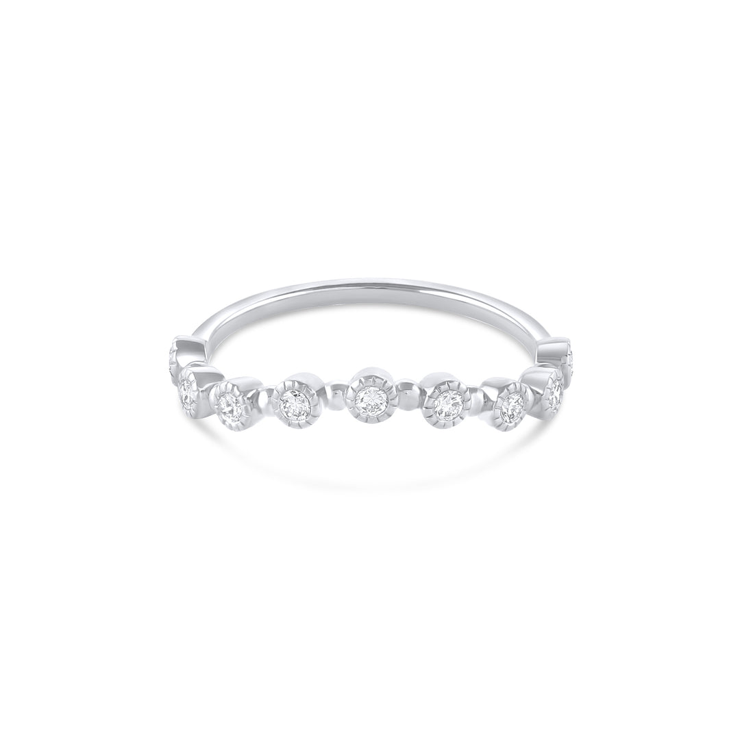 Arched Folio Seed Diamond Band - Consider the Wldflwrs