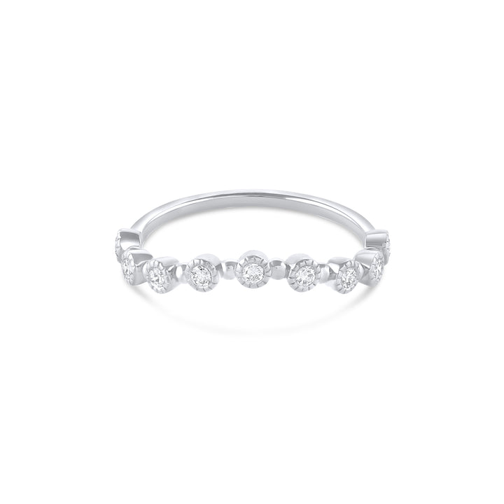 Arched Folio Seed Diamond Band - Consider the Wldflwrs