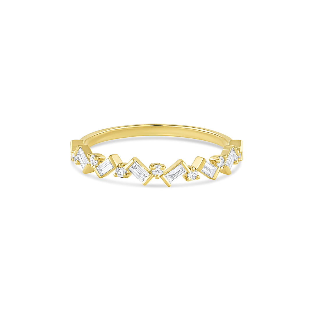 Baguette Cluster Diamond Ring (Earth Mined) - Consider the Wldflwrs