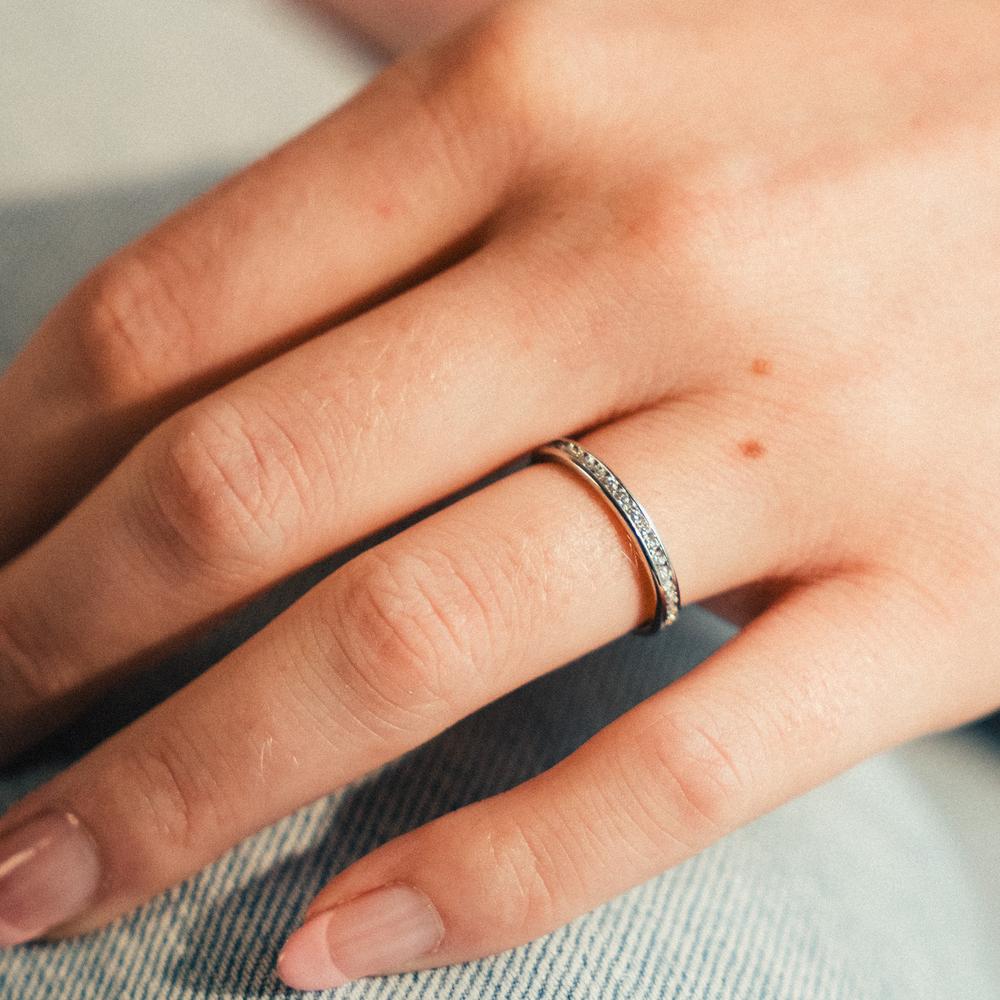 Vintage Channel Set Eternity Band - Consider the Wldflwrs