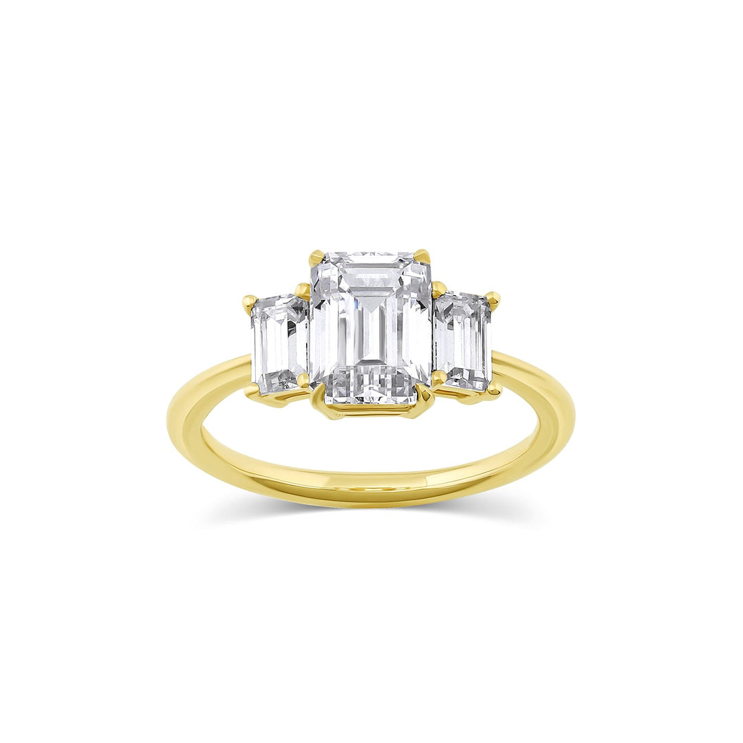 Holly Engagement Ring (Lab Grown Side Diamonds) - Consider the Wldflwrs