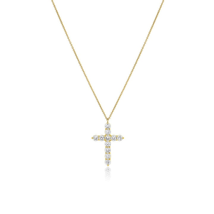 Diamond Cross Necklace - Consider the Wldflwrs