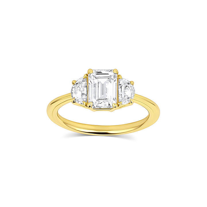 Varsha Engagement Ring (Earth Mined Side Diamonds) - Consider the Wldflwrs