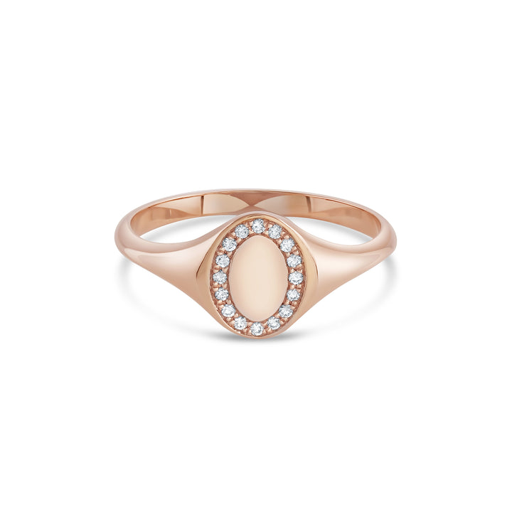 Trace Namesake Diamond Signet