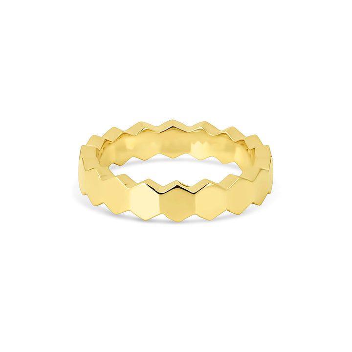 Plain Hexagon Eternity Ring - Consider the Wldflwrs