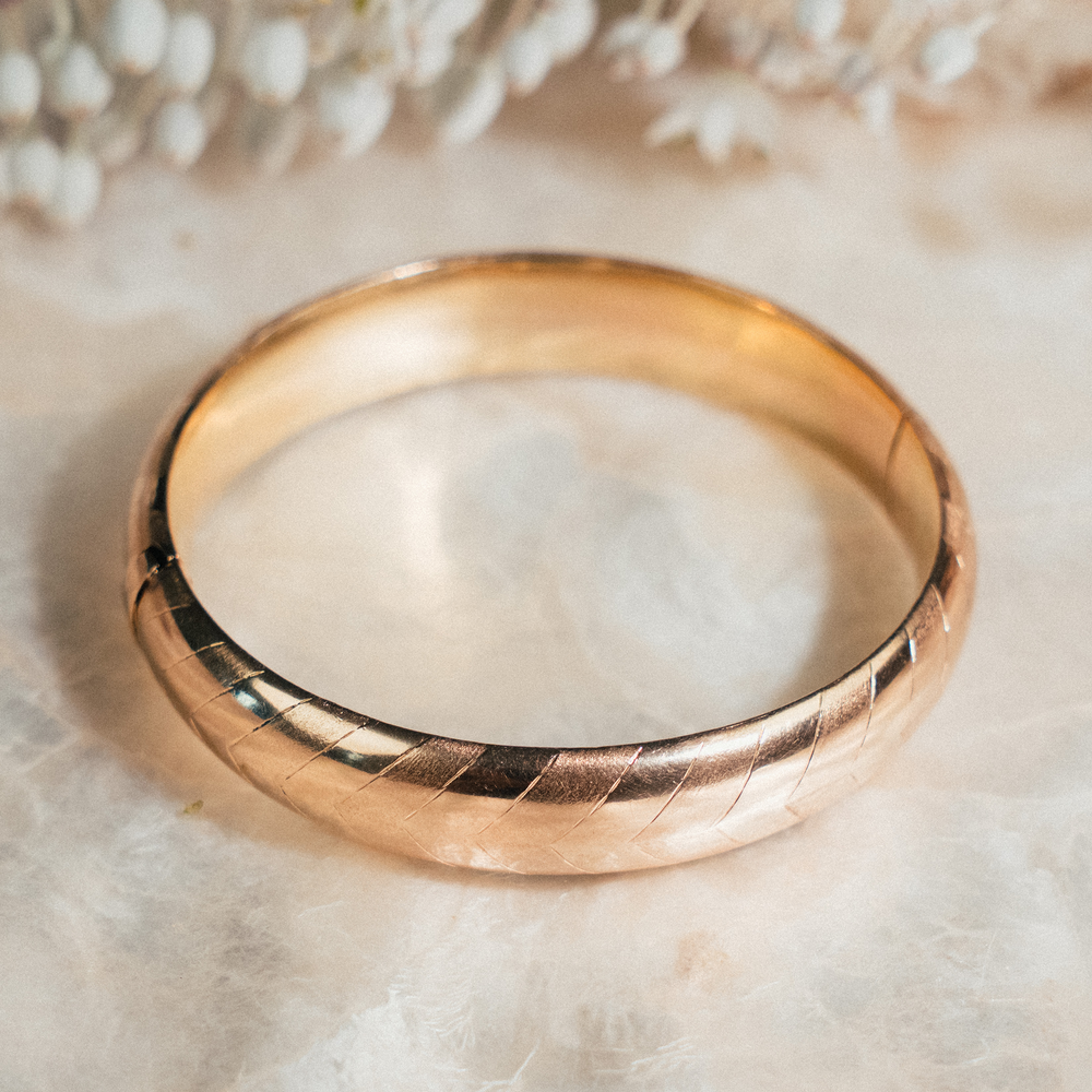 Vintage Chevron Bangle - Consider the Wldflwrs