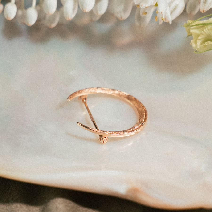 Textured Horseshoe Brooch - Consider the Wldflwrs