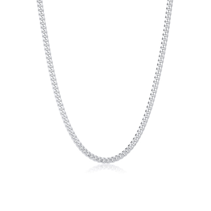 Silver 4mm Miami Cuban Necklace - Consider the Wldflwrs