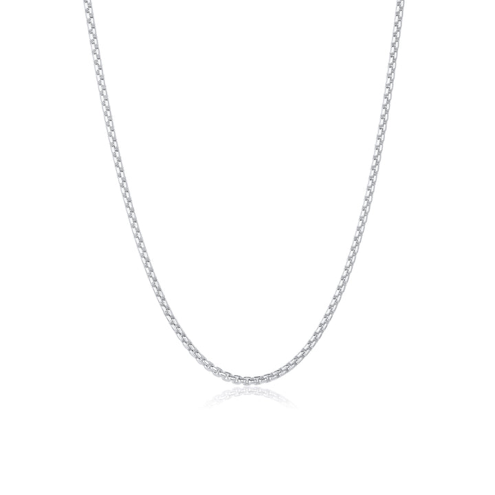 Silver 2.5mm Box Chain Necklace - Consider the Wldflwrs