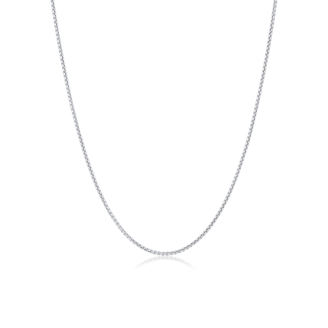 Silver 1.8mm Box Chain Necklace - Consider the Wldflwrs