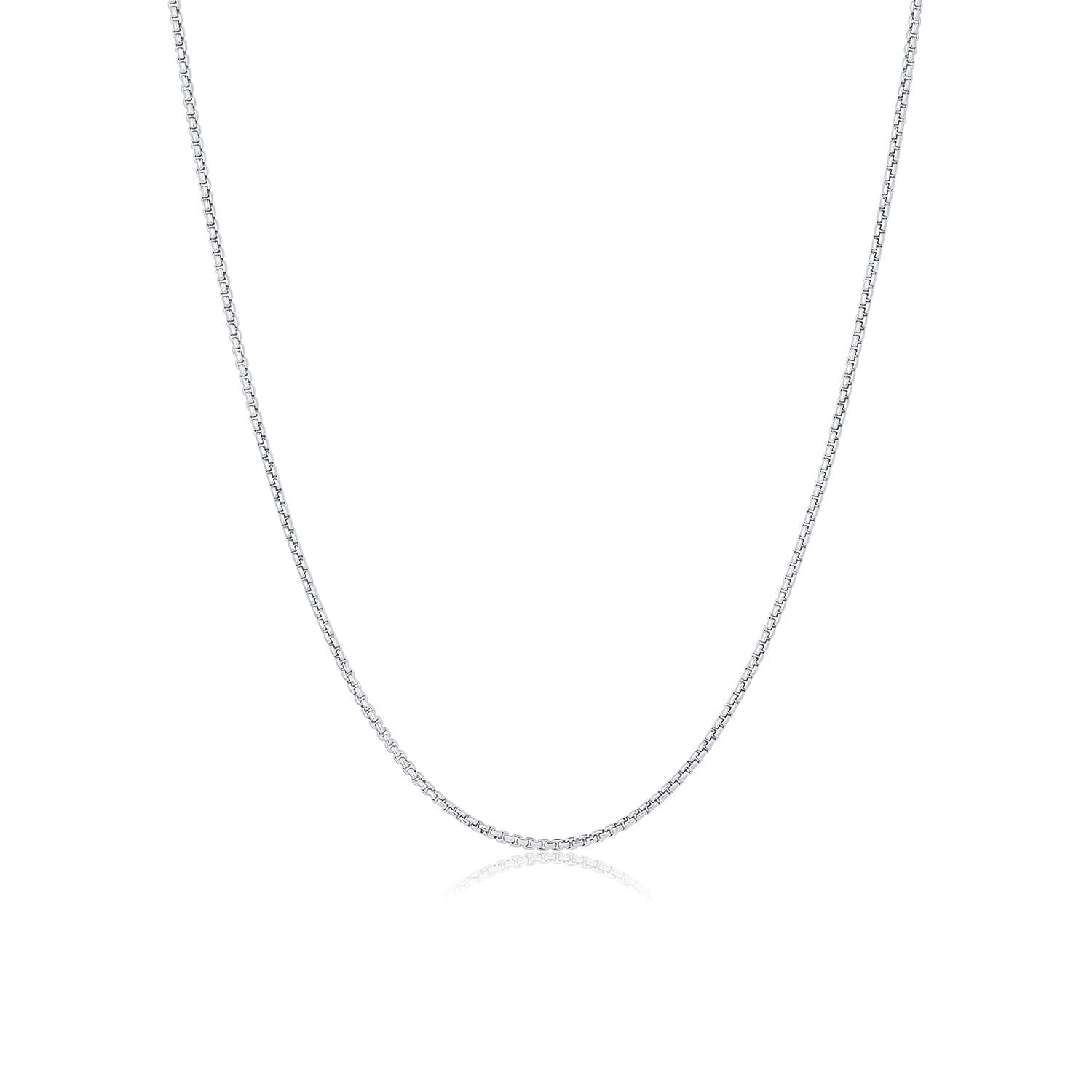 Silver 1.8mm Box Chain Necklace - Consider the Wldflwrs