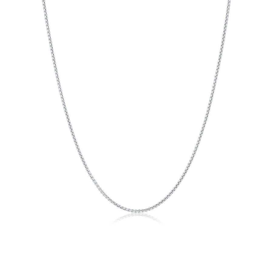 Silver 1.8mm Box Chain Necklace - Consider the Wldflwrs