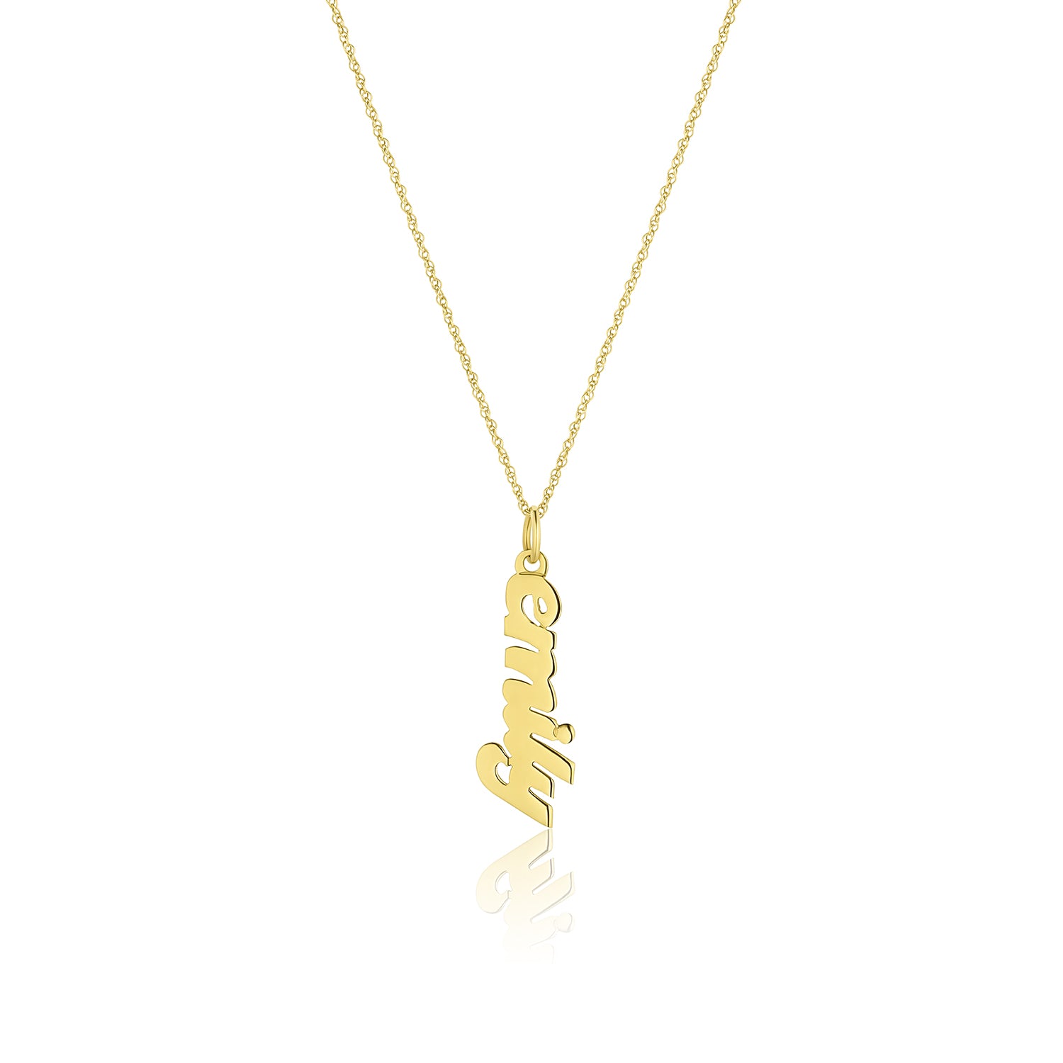 Vertical Nameplate Necklace - Consider the Wldflwrs