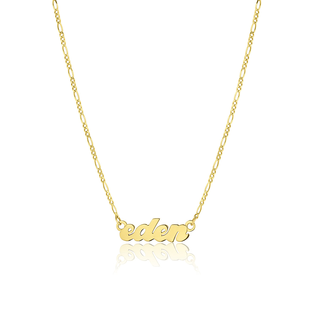 Horizontal Nameplate Necklace - Consider the Wldflwrs