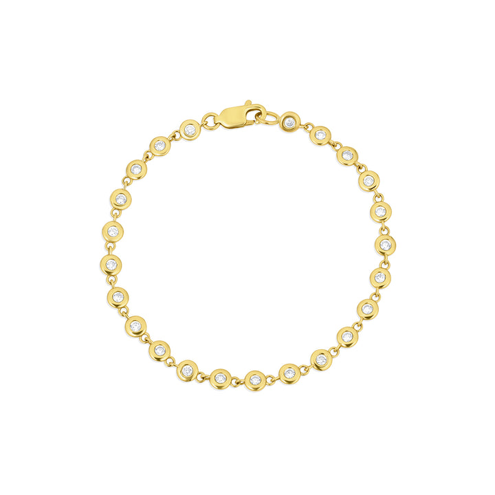 Birthstone Bezel Tennis Bracelet - Consider the Wldflwrs