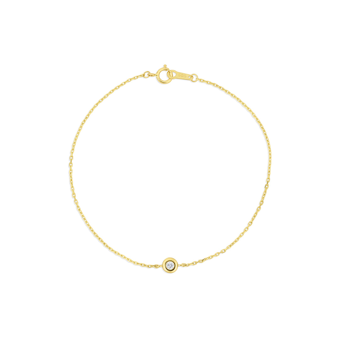 Birthstone Bezel Bracelet - Consider the Wldflwrs