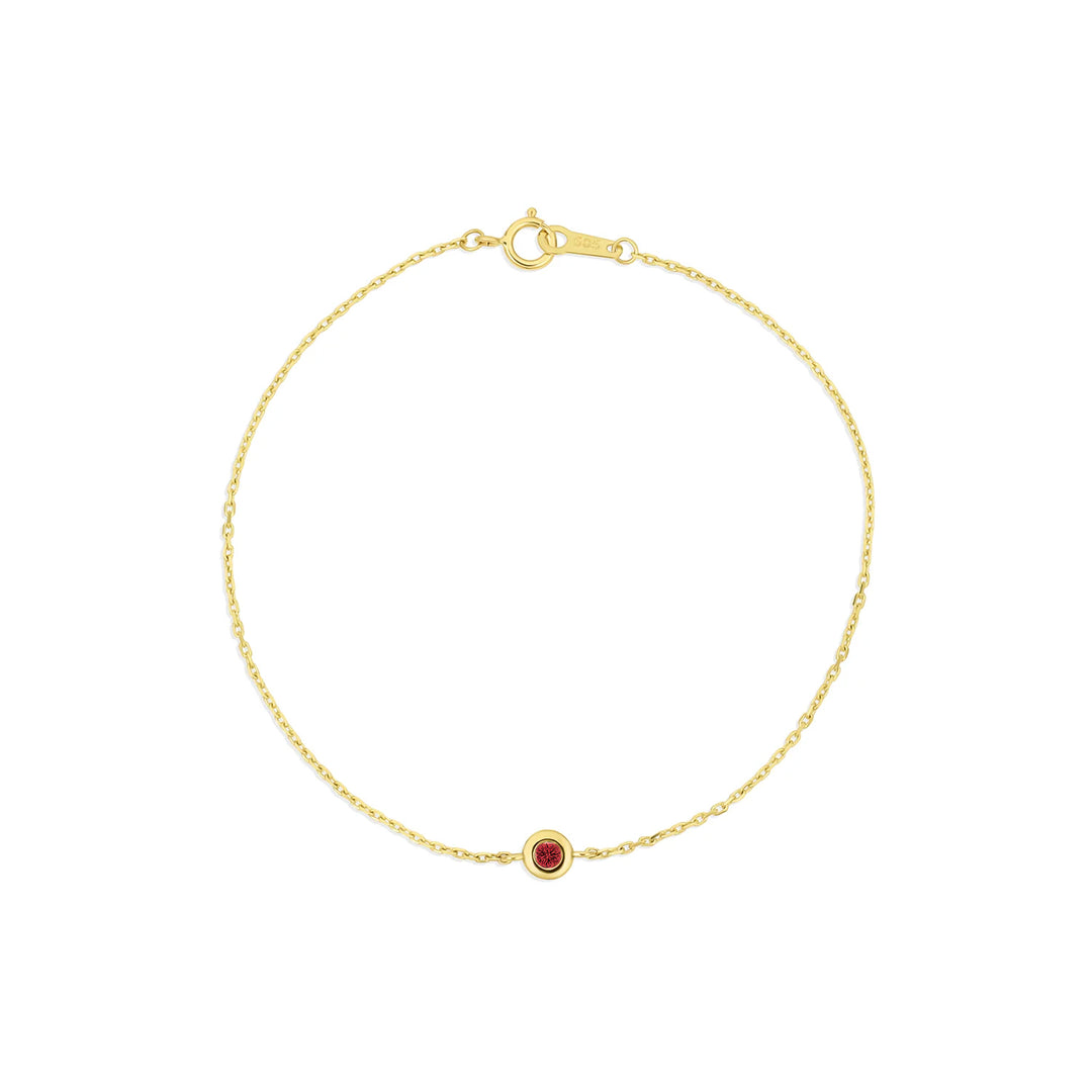 Birthstone Bezel Bracelet