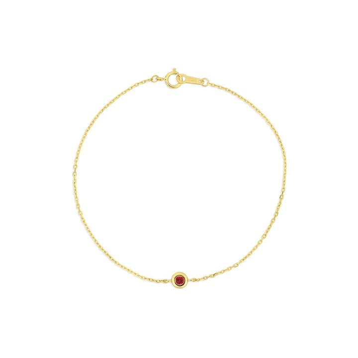 Birthstone Bezel Bracelet