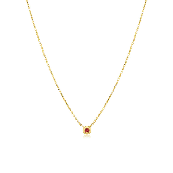 Birthstone Bezel Necklace