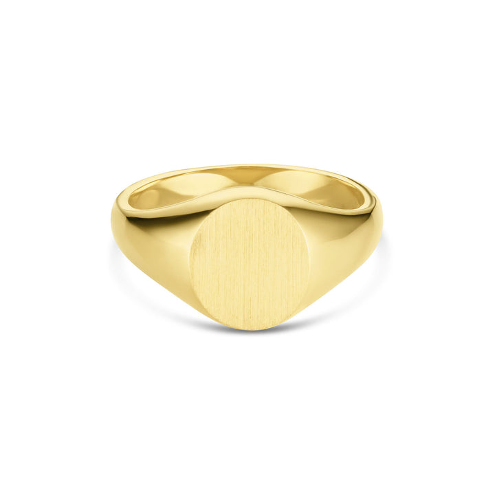 Die Struck Small Oval Signet Ring - Consider the Wldflwrs