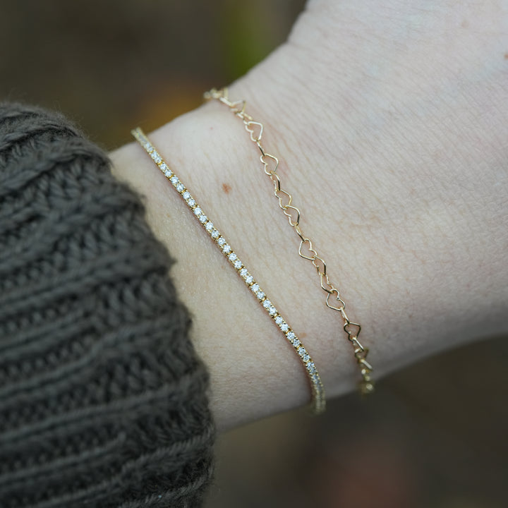 1.2mm Lab Grown Tennis Bracelet - Consider the Wldflwrs