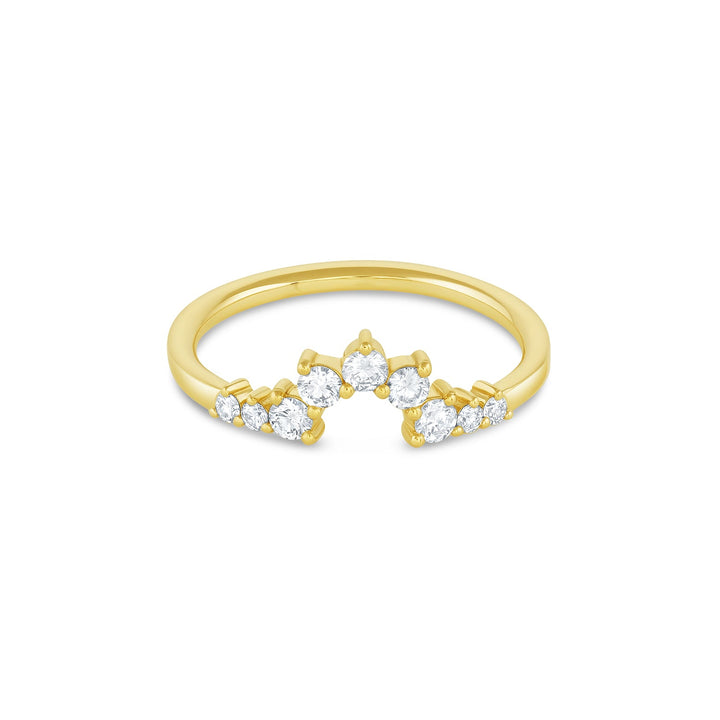 Emu Curved Diamond Ring (Lab Grown) - Consider the Wldflwrs