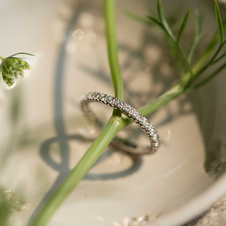 French Cut Diamond Band (Earth Mined) - Consider the Wldflwrs
