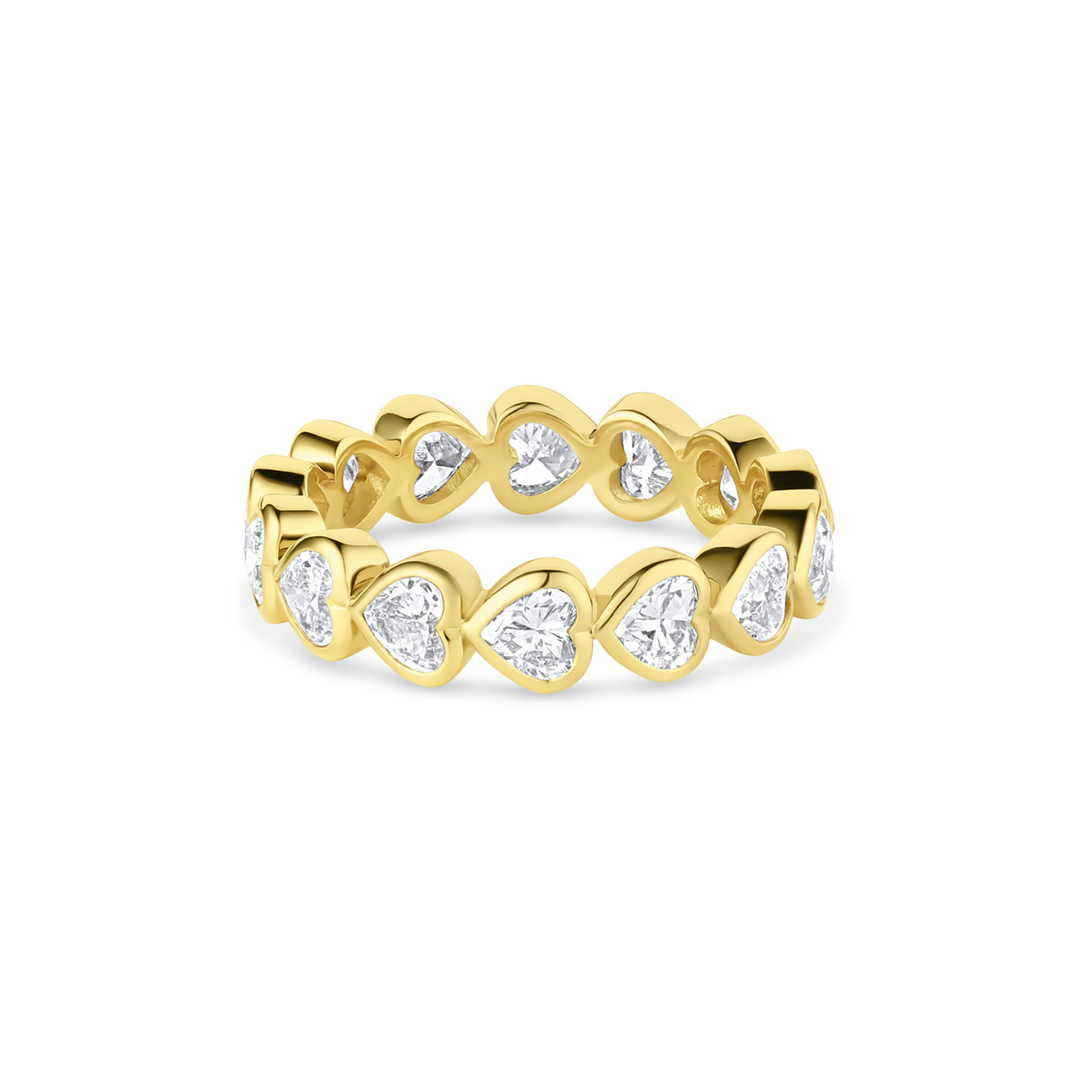 Heart Bezel Diamond Band (Lab Grown) - Consider the Wldflwrs