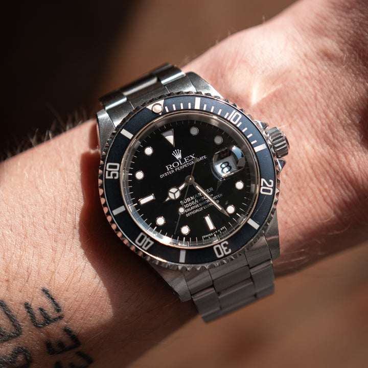 Rolex Submariner Ref. 16610 (Faded Navy Bezel) - Box, Service Cards, Papers - Consider the Wldflwrs