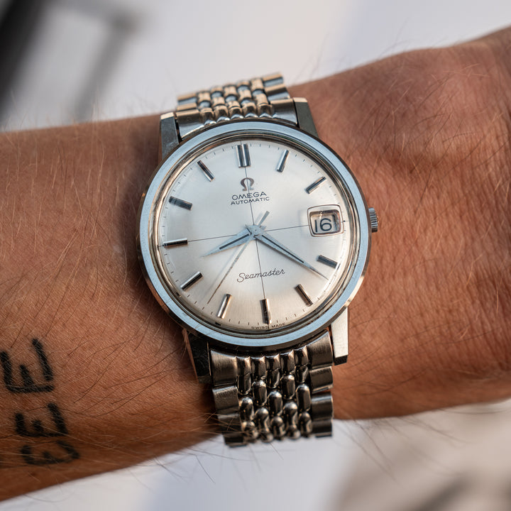 Omega Seamaster Crosshair Dial - Beads of Rice Bracelet - Consider the Wldflwrs