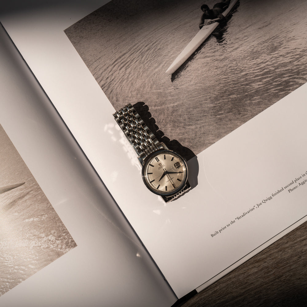 Omega Seamaster Crosshair Dial - Beads of Rice Bracelet - Consider the Wldflwrs