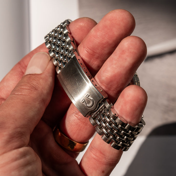 Omega Seamaster Crosshair Dial - Beads of Rice Bracelet - Consider the Wldflwrs