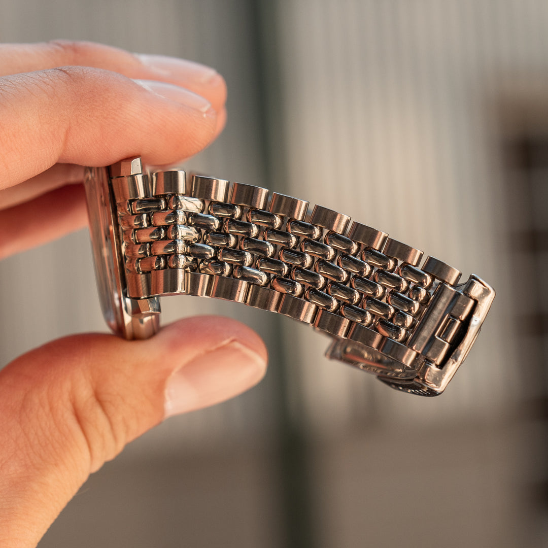 Omega Seamaster Crosshair Dial - Beads of Rice Bracelet - Consider the Wldflwrs