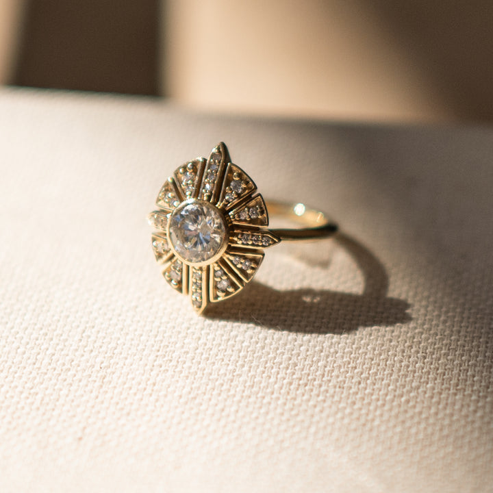 Art Deco Inspired Vintage Ring - Consider the Wldflwrs