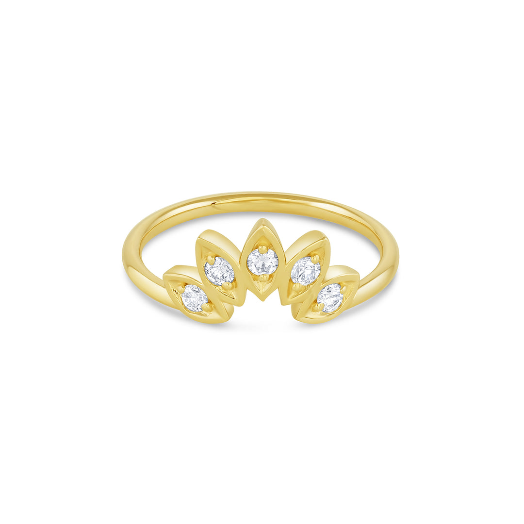 white lily diamonds Large Water Lily Diamond Ring