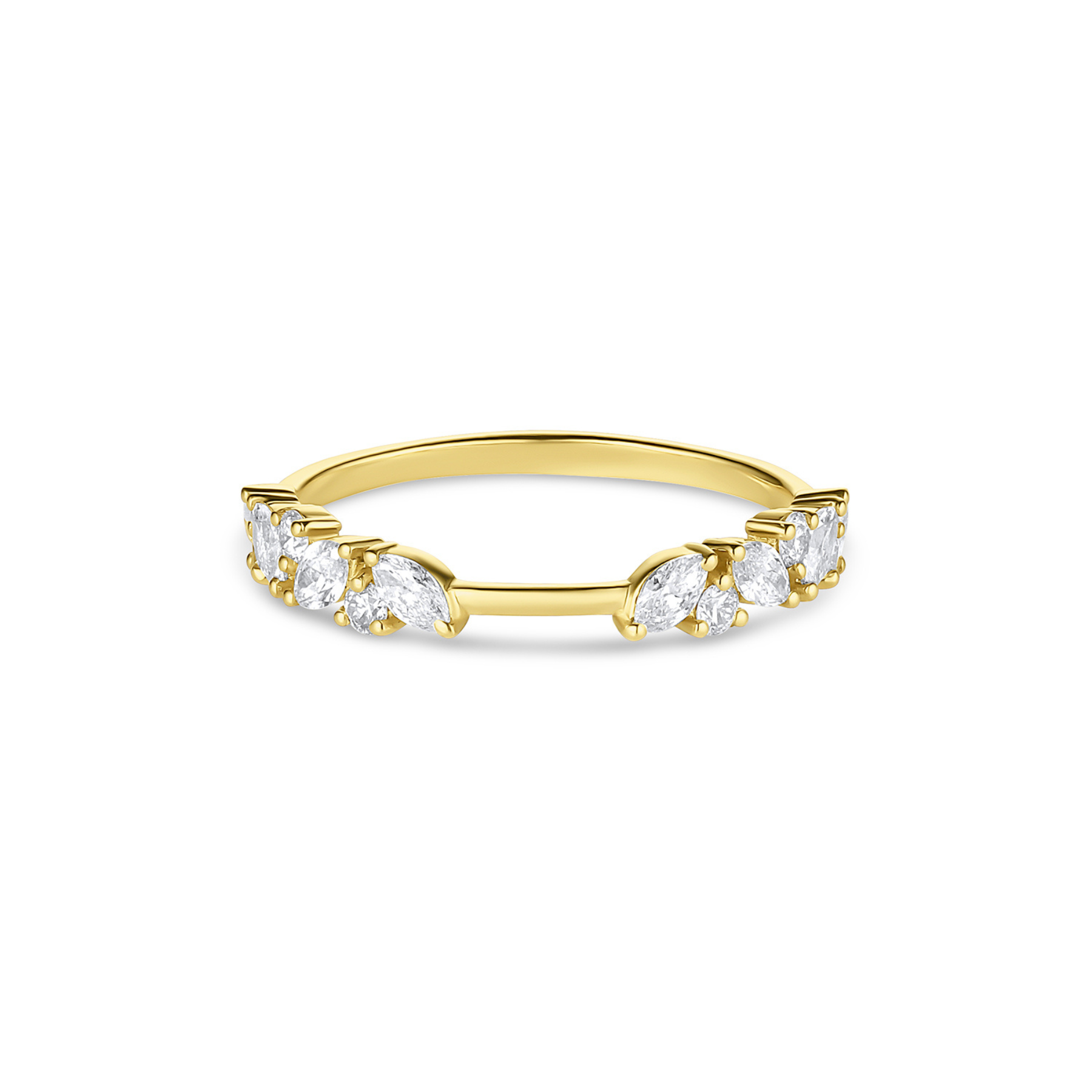 Marquise Cluster Gap Ring (Earth Mined) - Consider the Wldflwrs