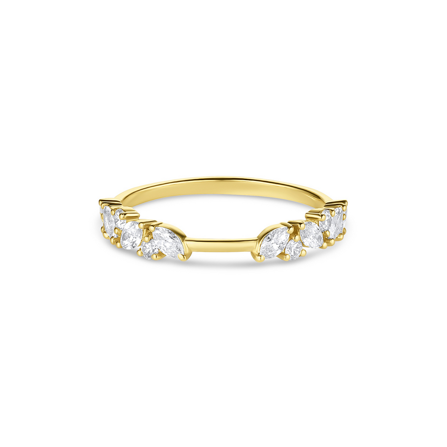 Marquise Cluster Gap Ring (Earth Mined) - Consider the Wldflwrs