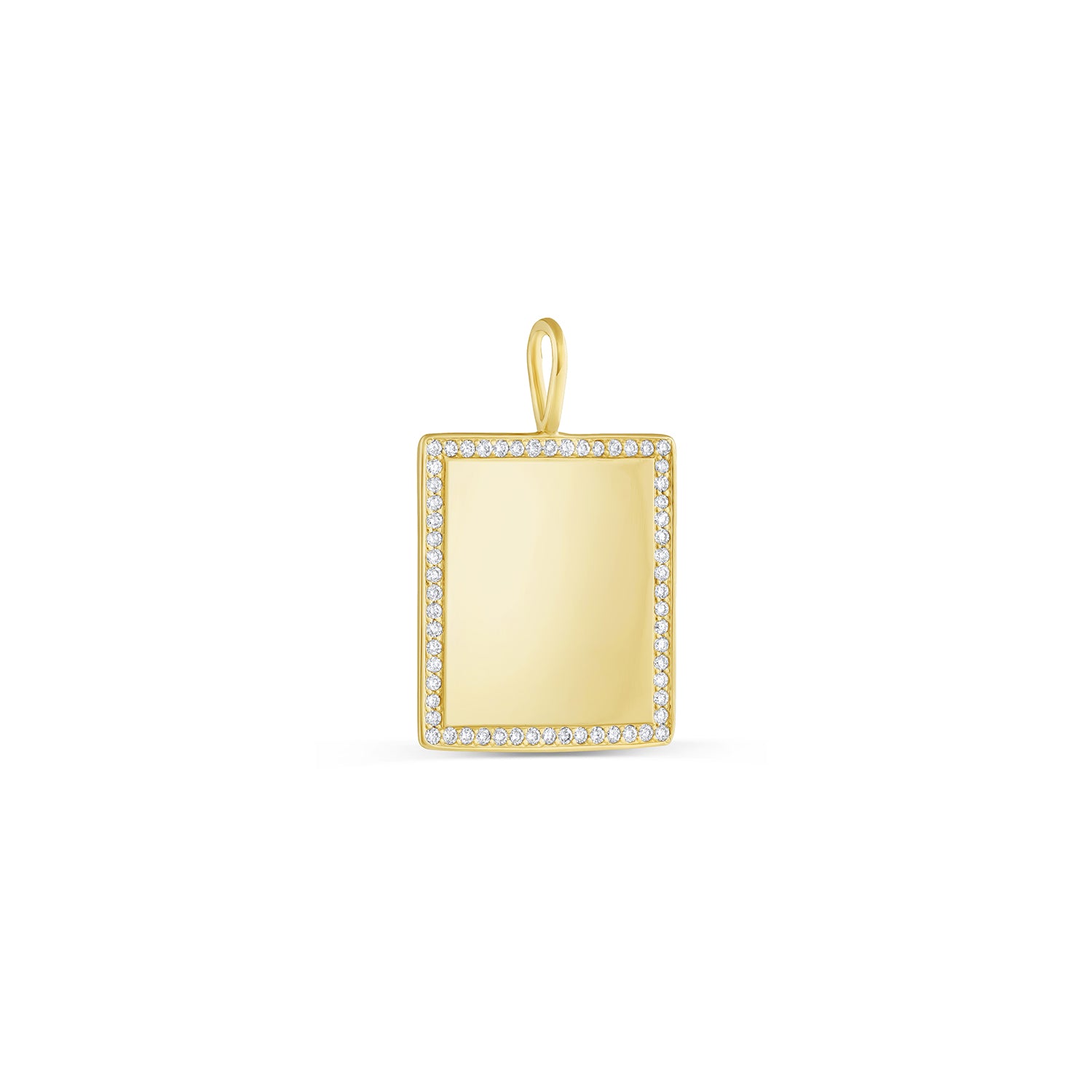 Pavé Oblong Square Charm - Consider the Wldflwrs