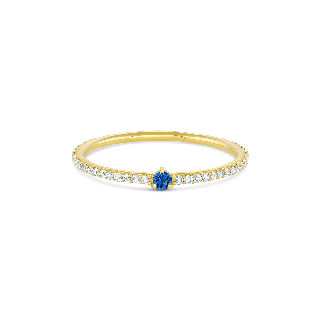 Pavé Birthstone Stacker