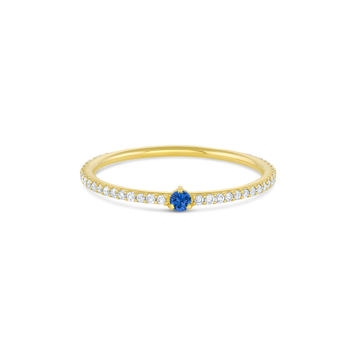 Pavé Birthstone Stacker