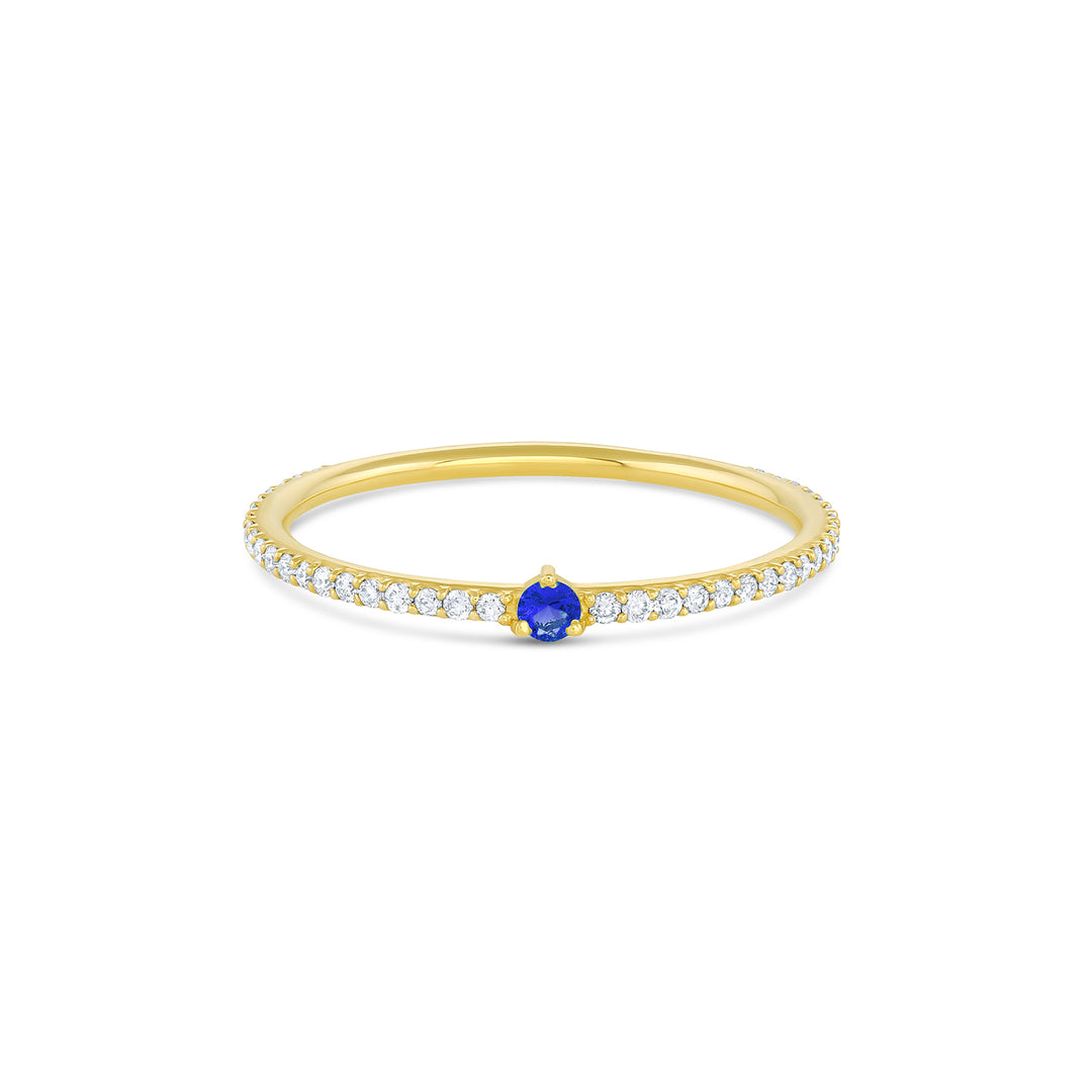 Pavé Birthstone Stacker