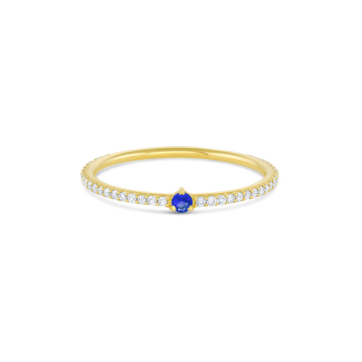 Pavé Birthstone Stacker