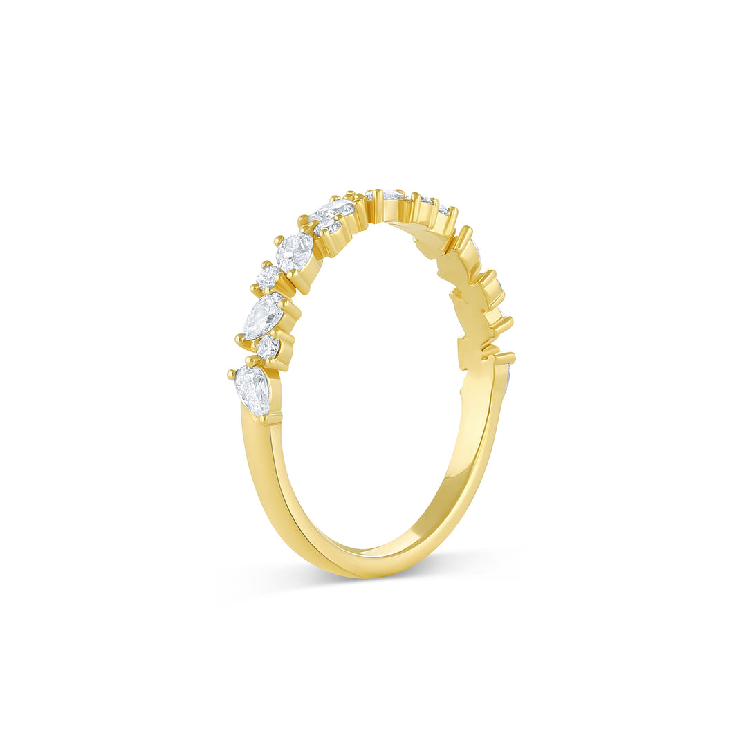 Pear Cluster Diamond Ring (Earth Mined) - Consider the Wldflwrs