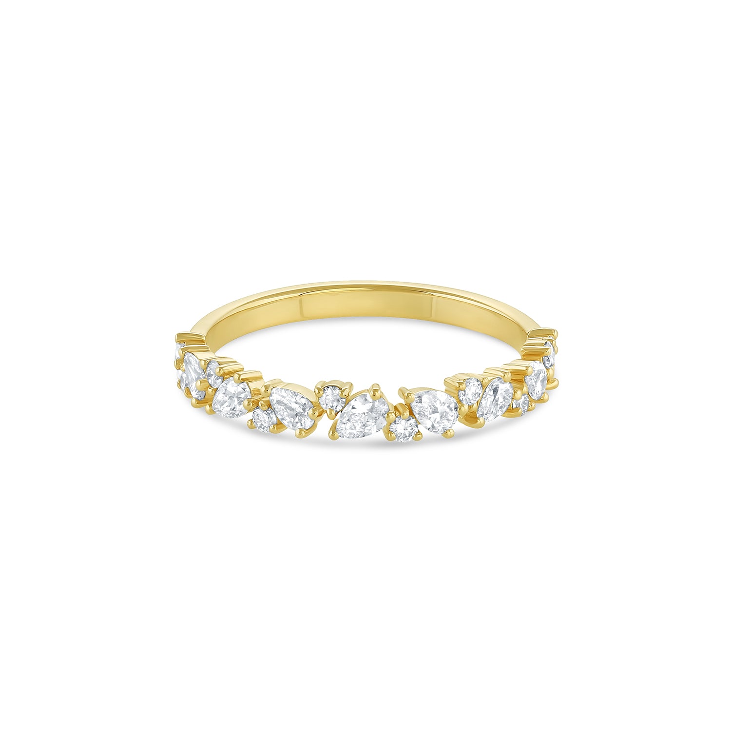 Pear Cluster Diamond Ring - Consider the Wldflwrs